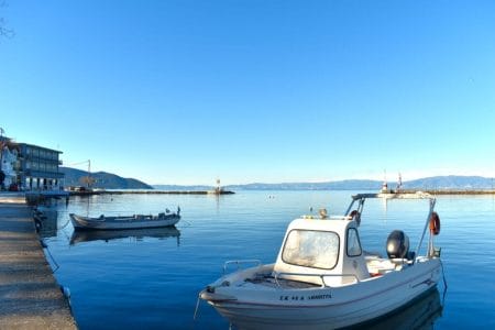 Old port in limenas Thassos